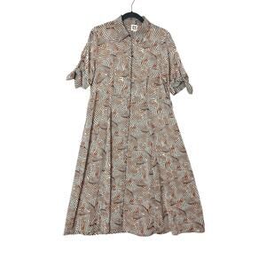 Anne Klein Zebra Animal Print Button Up Sheer Maxi Dress SZ 10 Artsy Boho Chic